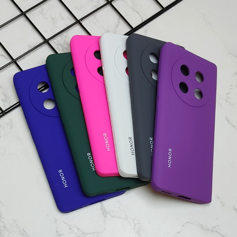 قاب سیلیکونی اورجینال محافظ لنزدار Honor X9c