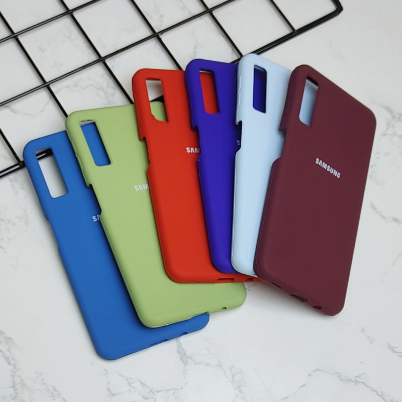 قاب سیلیکونی اورجینال Samsung A7 2018 / A750