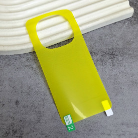 برچسب پشت تمام چسب زرد Xiaomi Redmi Note 14 Pro Plus