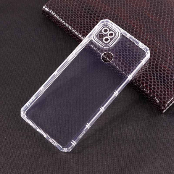 قاب ژله ای شفاف محافظ لنزدار Xiaomi Redmi 9C / 10A