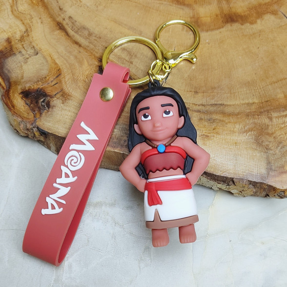 جاکلیدی سیلیکونی وارداتی درجه یک طرح موانا همراه با بند آویز