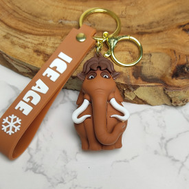 جاکلیدی سیلیکونی وارداتی شخصیت های عصر یخبندان ماموت همراه با بند آویز