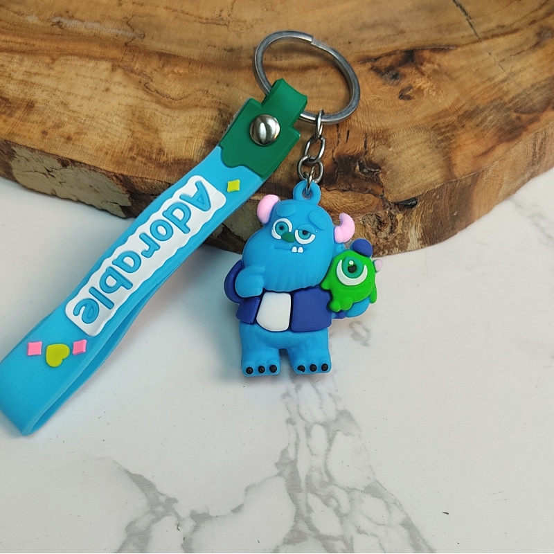 جاکلیدی سیلیکونی وارداتی کارخانه هیولاها همراه با بند آویز