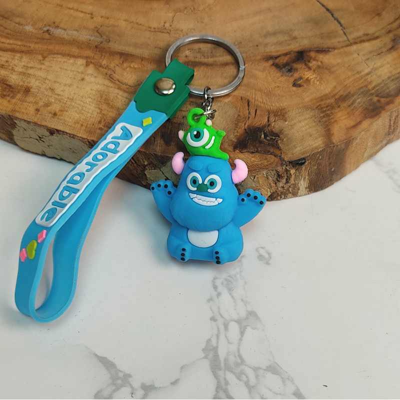 جاکلیدی سیلیکونی وارداتی کارخانه هیولاها همراه با بند آویز