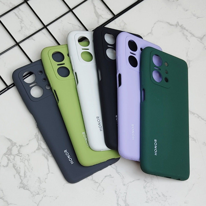 قاب سیلیکونی اورجینال محافظ لنزدار Honor X7A