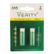 باتری شارژی نیم قلمی Verity مدل HR03 ظرفیت 900mAh
