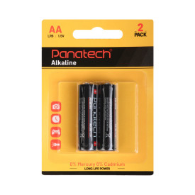 باتری قلمی آلکالاین Panatech مدل LR6 کارتی 2 عددی