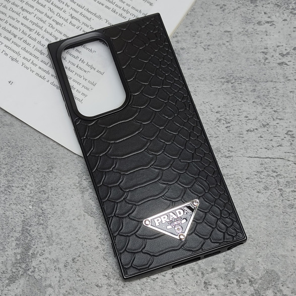 قاب چرمی ژله ای طرح دار مدل Samsung S23 Ultra