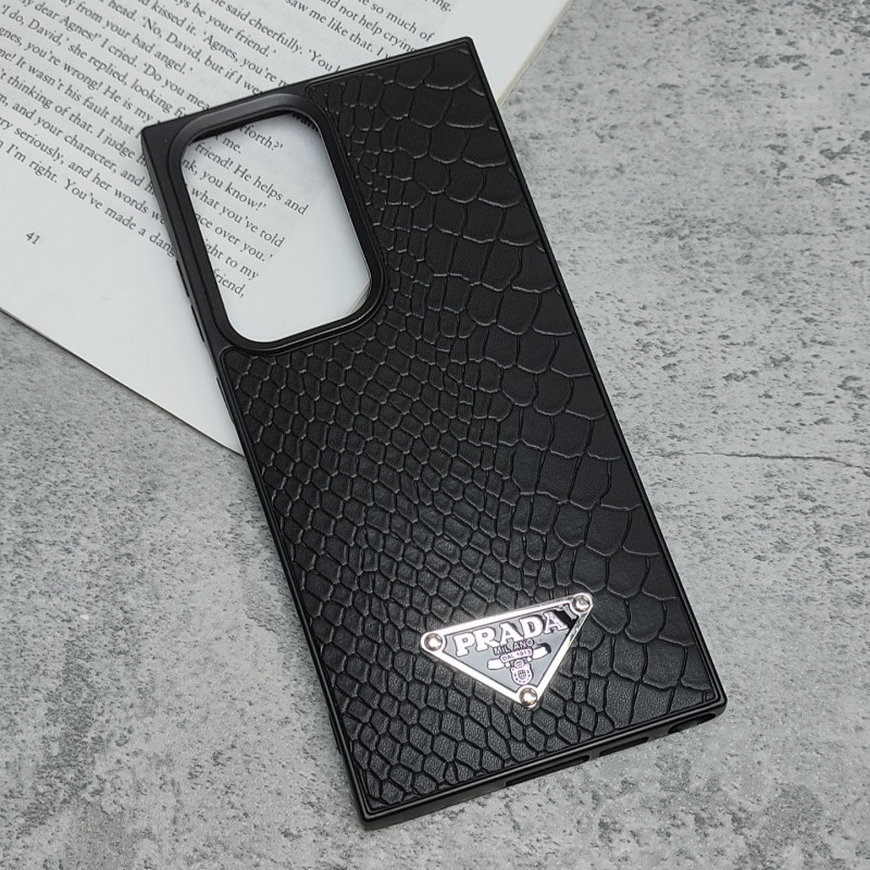 قاب چرمی ژله ای طرح دار مدل Samsung S23 Ultra