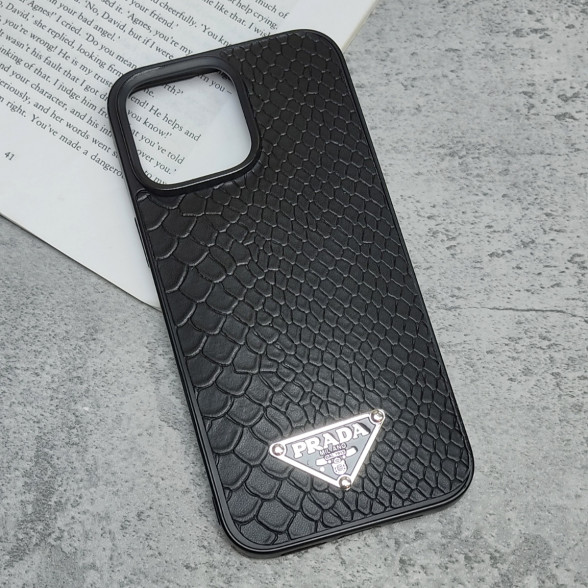 قاب چرمی ژله ای طرح دار مدل iphone 16 Pro Max