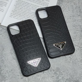 قاب چرمی ژله ای طرح دار مدل iphone 11