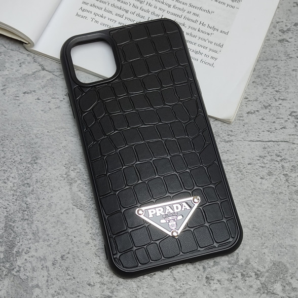 قاب چرمی ژله ای طرح دار مدل iphone 11