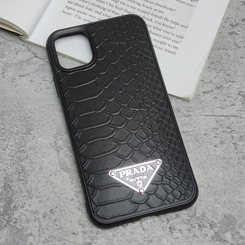 قاب چرمی ژله ای طرح دار مدل iphone 11