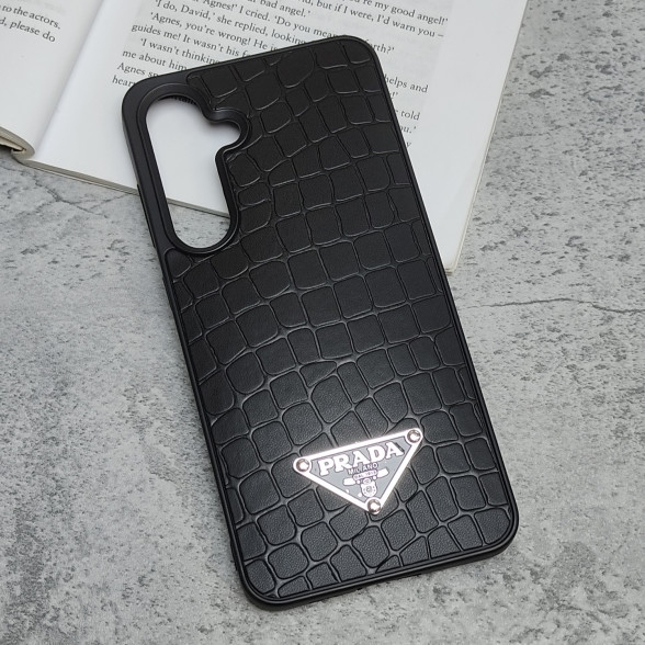 قاب چرمی ژله ای طرح دار مدل Samsung S24 FE