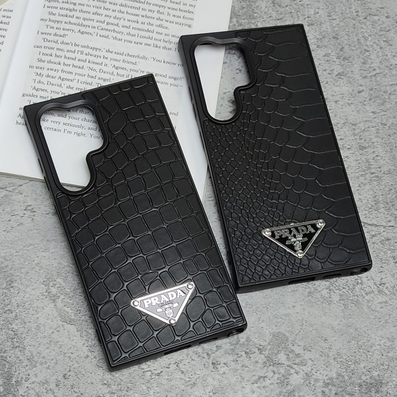 قاب چرمی ژله ای طرح دار مدل Samsung S24 Ultra