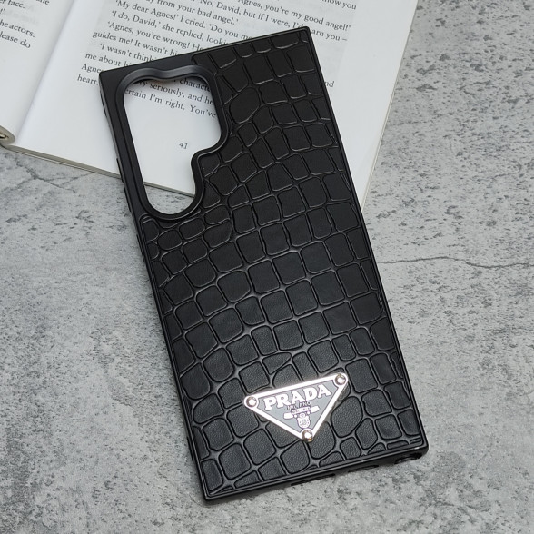 قاب چرمی ژله ای طرح دار مدل Samsung S24 Ultra