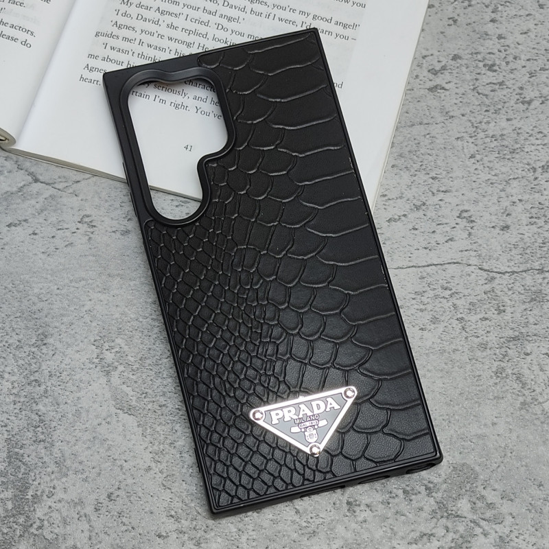 قاب چرمی ژله ای طرح دار مدل Samsung S24 Ultra