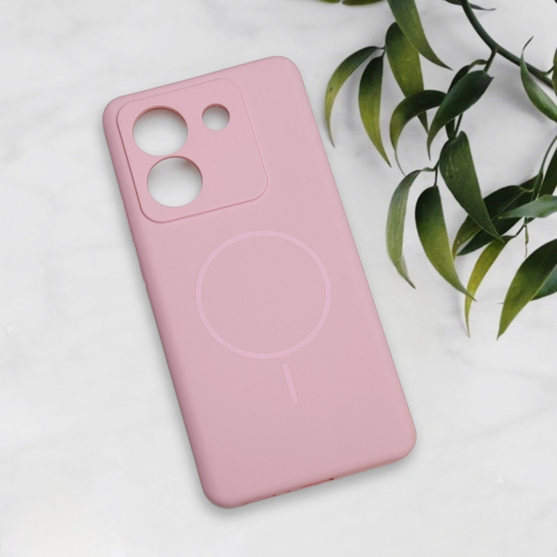 قاب سیلیکونی اورجینال طرح مگ سیف Xiaomi Poco M7 Pro