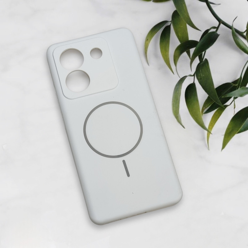 قاب سیلیکونی اورجینال طرح مگ سیف Xiaomi Poco M7 Pro