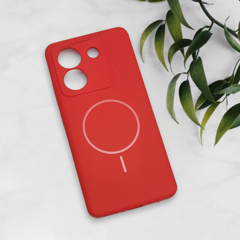 قاب سیلیکونی اورجینال طرح مگ سیف Xiaomi Poco M7 Pro