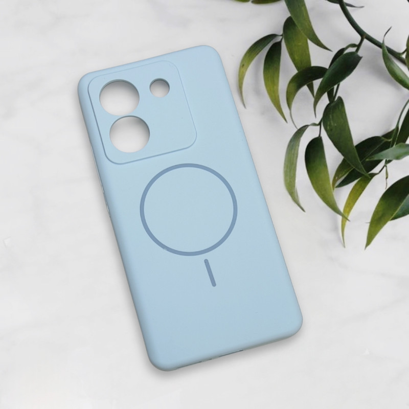 قاب سیلیکونی اورجینال طرح مگ سیف Xiaomi Poco M7 Pro