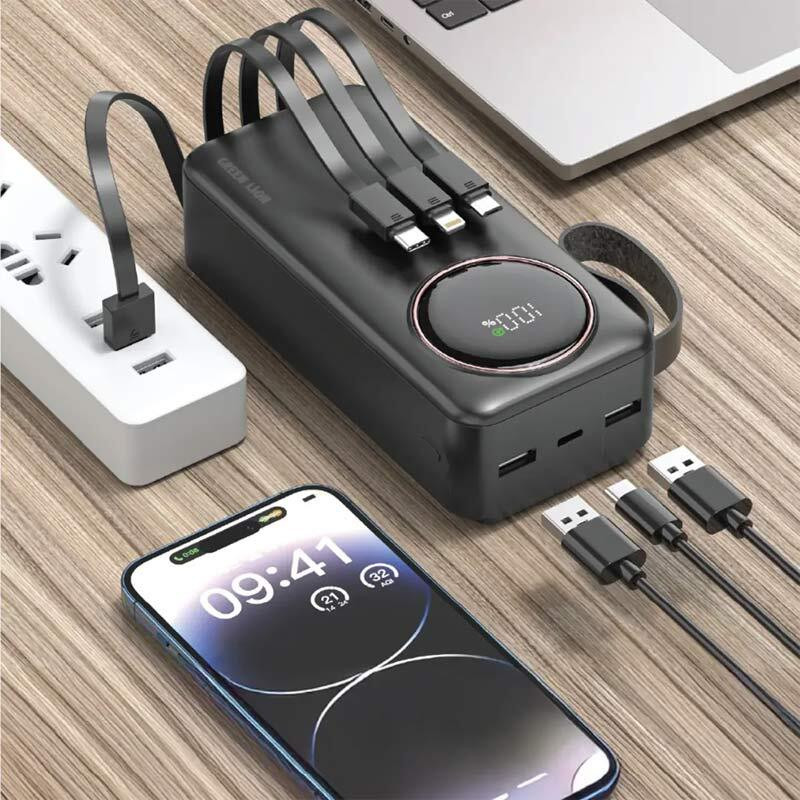 پاوربانک Green Lion ظرفیت 30000 فست شارژ 22.5W مدل Power Pulse GL-PX13