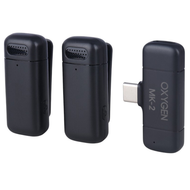 میکروفون یقه ای بی سیم Oxygen MK-2 با تبدیل Type-C To Lightning