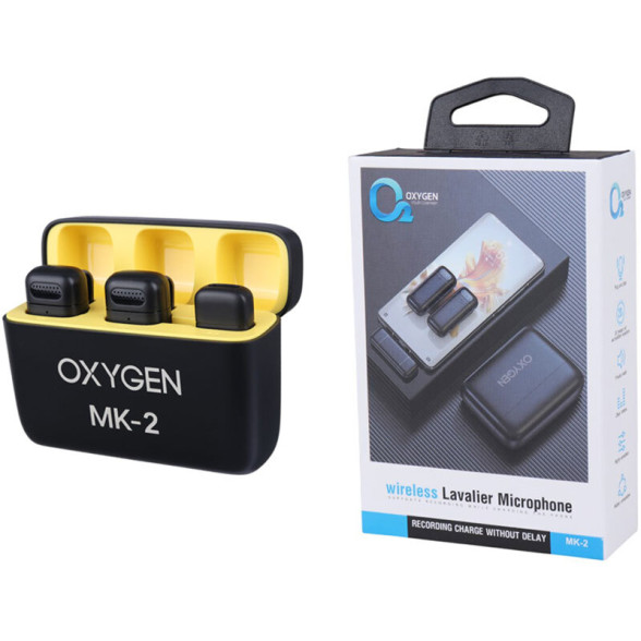 میکروفون یقه ای بی سیم Oxygen MK-2 با تبدیل Type-C To Lightning