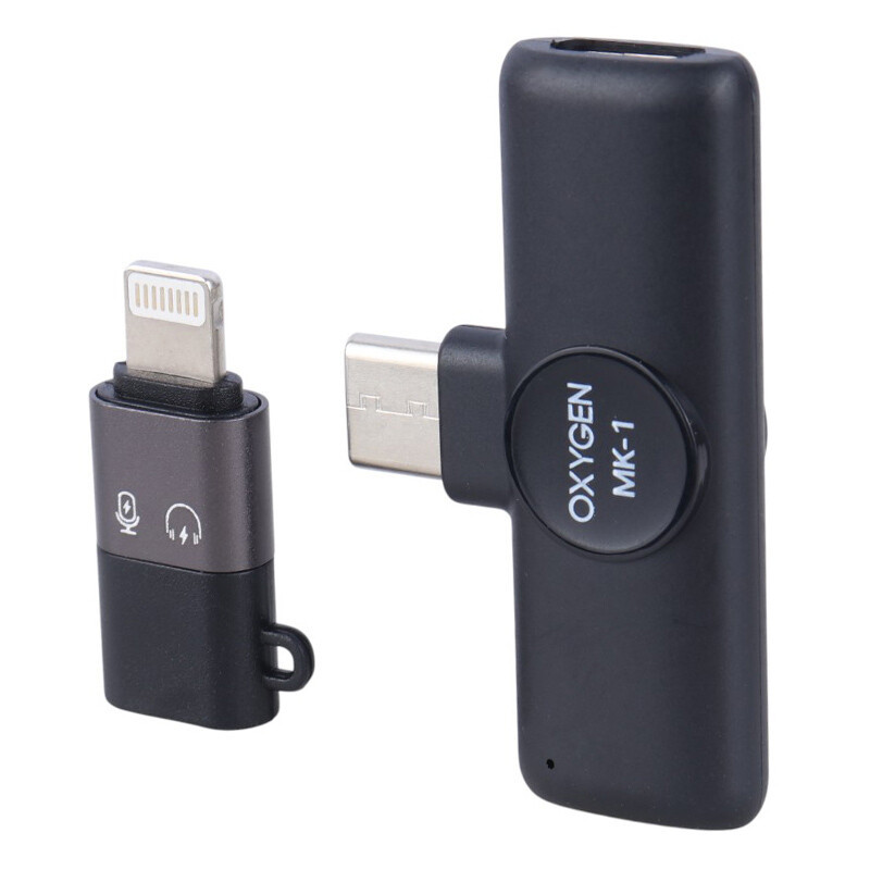 میکروفون یقه ای بی سیم Oxygen MK-1 با تبدیل Type-C To Lightning