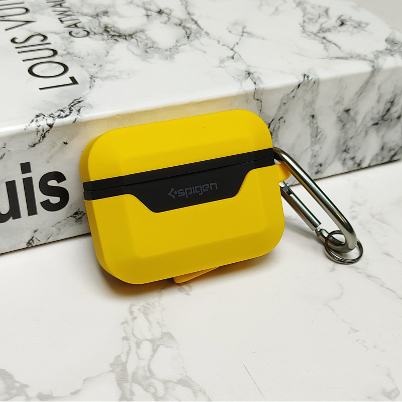 کاور سیلیکونی Spigen DuraPro Flex مدل Airpods Pro 1 / 2 زرد