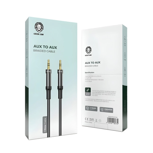 کابل AUX برند Green Lion مدل Braided