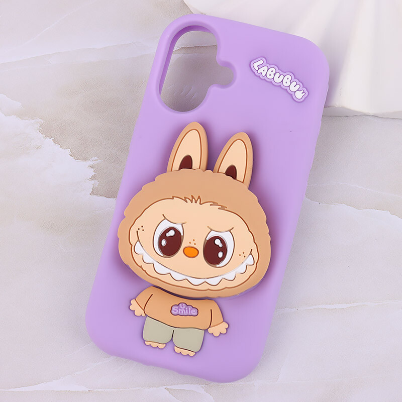 قاب سیلیکونی پاپ سوکت دار لبوبو iPhone 16