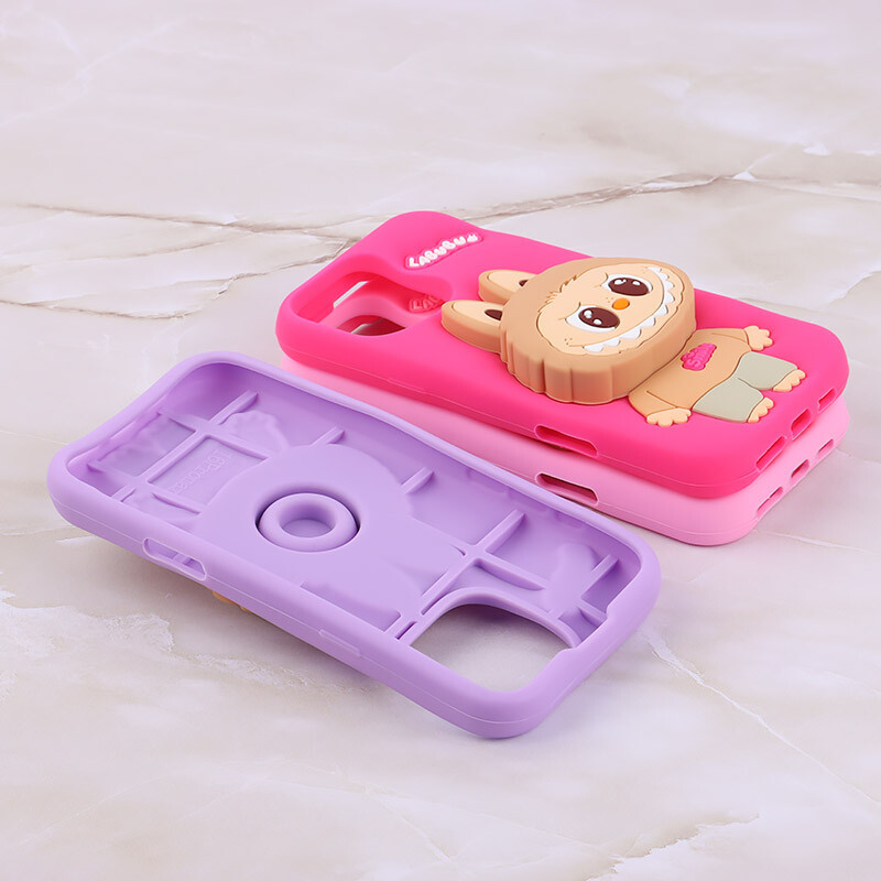 قاب سیلیکونی پاپ سوکت دار لبوبو iPhone 16 Pro Max