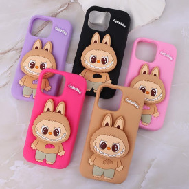 قاب سیلیکونی پاپ سوکت دار لبوبو iPhone 16 Pro Max