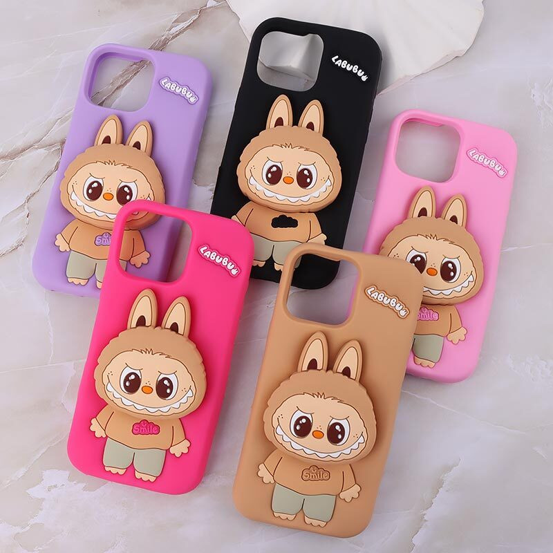 قاب سیلیکونی پاپ سوکت دار لبوبو iPhone 16 Pro Max