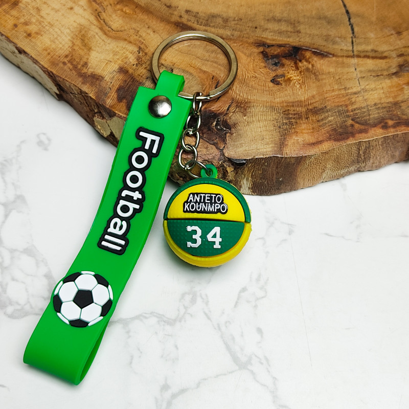 جاکلیدی سیلیکونی وارداتی توپ ورزشی همراه با بند آویز