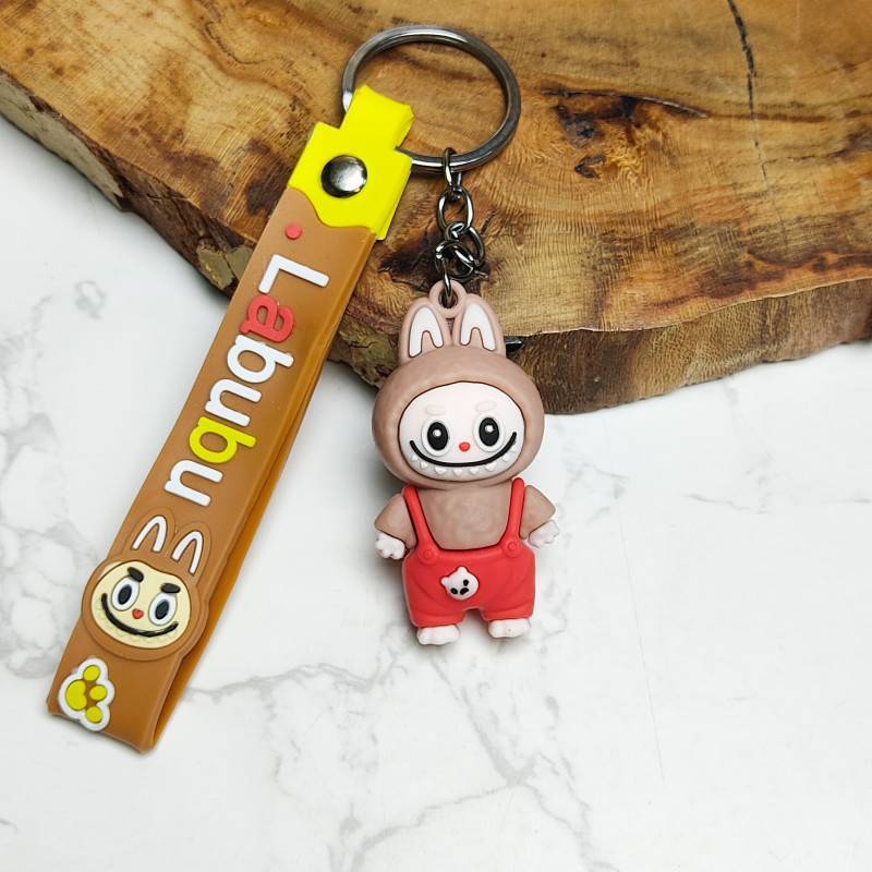 جاکلیدی سیلیکونی وارداتی لبوبو همراه با بند آویز