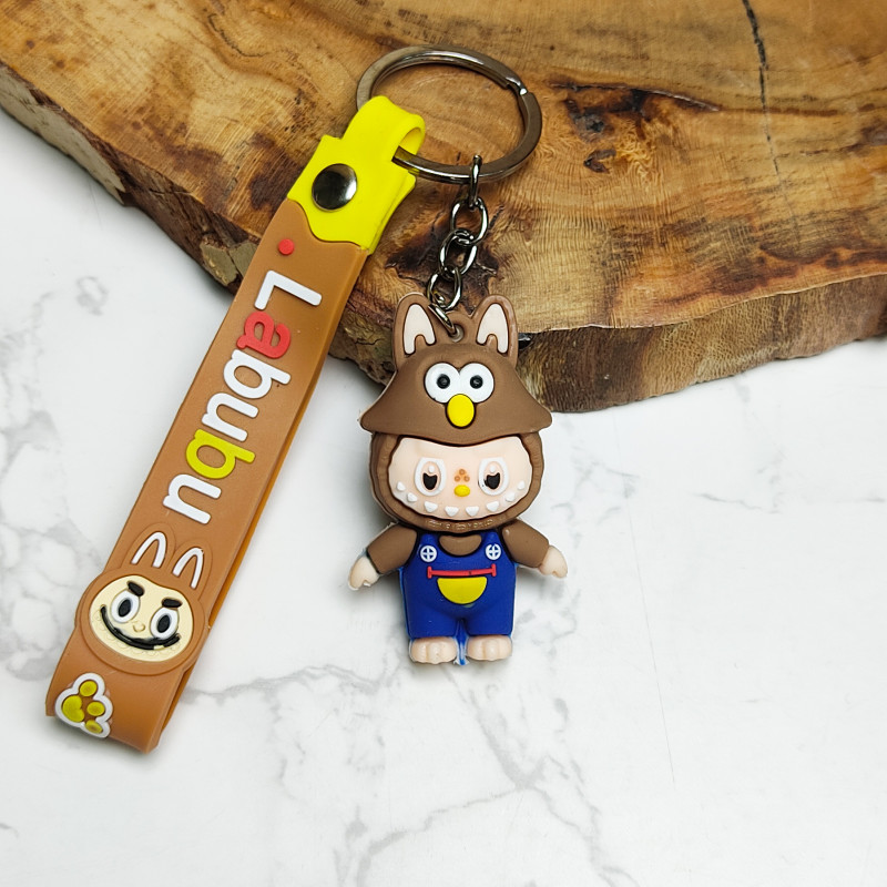 جاکلیدی سیلیکونی وارداتی لبوبو همراه با بند آویز