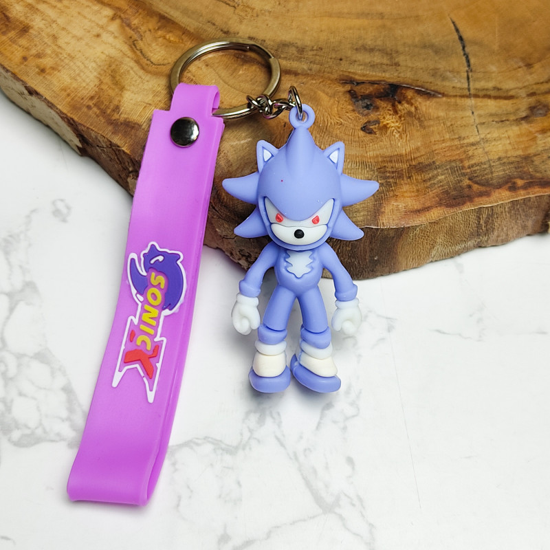 جاکلیدی سیلیکونی وارداتی طرح سونیک همراه با بند آویز