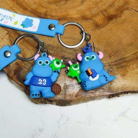 جاکلیدی سیلیکونی وارداتی کارخانه هیولاها همراه با بند آویز