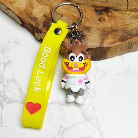 جاکلیدی سیلیکونی وارداتی طرح سندی باب اسفنجی همراه با بند آویز