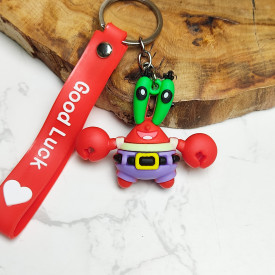 جاکلیدی سیلیکونی وارداتی آقای خرچنگ همراه با بند آویز