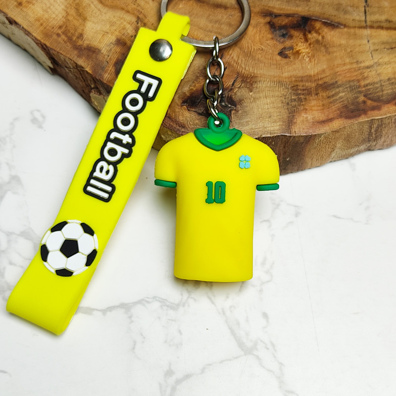 جاکلیدی سیلیکونی وارداتی پیراهن ورزشی نیمار همراه با بند آویز