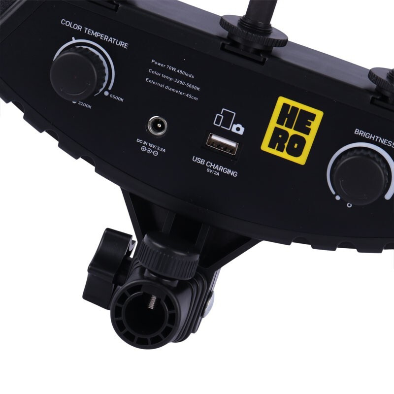 رینگ لایت 18 اینچ هرو HERO JL-F388 اورجینال 70W