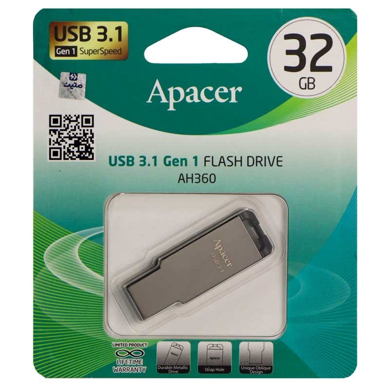 فلش مموری ApacerمدلAH360 USB3.1 Gen 1ظرفیت32گیگابایت