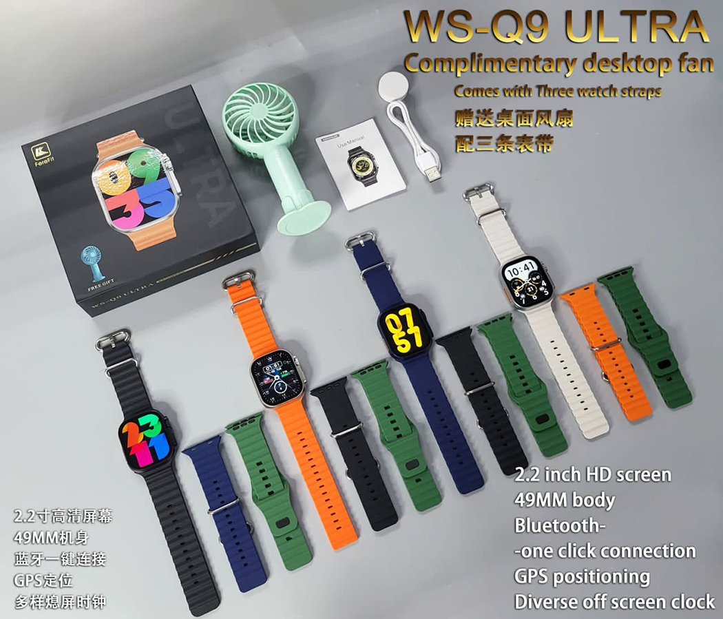ساعت هوشمند KEQIWEAR مدل WS-Q9 ULTRA